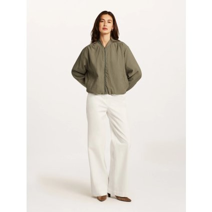 Dámska zelená krátka prechodná bunda BEAUMONT (Veľkosť 34)