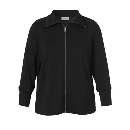 Dámska čierna mikina na zips VIA APPIA (Veľkosť 34)