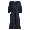 Dámske tmavomodré šaty ROBE LEGERE (Veľkosť 36)