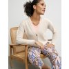 Dámsky smotanový sveter s ľanom GERRY WEBER (Veľkosť 34)
