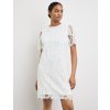 Dámske biele krajkové šaty TAIFUN (Veľkosť 34)