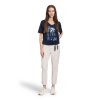 Dámske modré tričko s potlačou BETTY BARCLAY (Veľkosť 36)