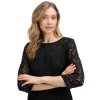 Dámske čierne krajkové spoločenské šaty BETTY BARCLAY (Veľkosť 36)