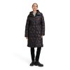 Dámska dlhá čierna prešívaná bunda BETTY BARCLAY 102cm (Veľkosť 36)
