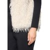 Dámska smotanová huňatá vesta BETTY&CO (Veľkosť 34)