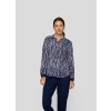 Dámska modrá viskózová blúzka so vzorom RABE (Veľkosť 40)