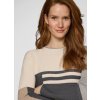 Dámsky béžový pulóver s geometrickým vzorom RABE (Veľkosť 46)