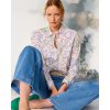 Dámska bavlnená kvetovaná blúzka s dlhým rukávom TONI (Veľkosť 36)