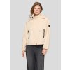 Dámska béžová krátka prechodná bunda s kapucou RABE (Veľkosť 36)