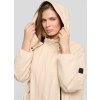 Dámska béžová krátka prechodná bunda s kapucou RABE (Veľkosť 36)
