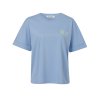 Dámske bledomodré bavlnené tričkos krátkym rukávom EISZEIT (Veľkosť 36)