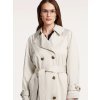 Dámsky smotanový plášť s opaskom trenčkot BEAUMONT (Veľkosť 36)