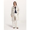 Dámsky smotanový plášť s opaskom trenčkot BEAUMONT (Veľkosť 36)