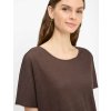 Dámske hnedé ľanové tričko BRAX (Veľkosť 34)