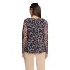 Dámsky elastický spoločenský top so vzorom SO COSY (Veľkosť 36)