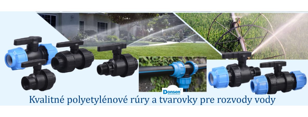 Kvalitné polyetylénové rúry a tvarovky pre rozvody vody
