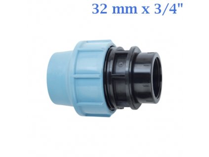 10206 pe prechod s vnutornym zavitom 32 mm x 3 4