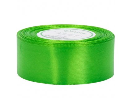 stuha satenova travovazelena 3 8 cm 32 m