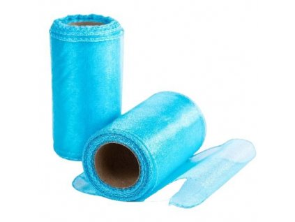 organza azurovo modra akces 1 ks