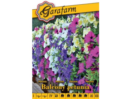 petunia balkon zmes farieb