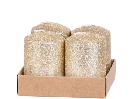 sviecka magichome vianoce 4 x 6 cm sampan s glitrami adventna 4 ks