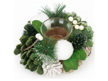 svietnik vianocny 17 cm 1 ks