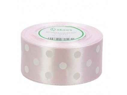 stuha satenova bledo ruzova