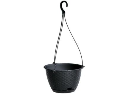 kvetinac zavesny 24 3 cm antracit drlw240