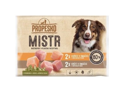 propesko mistr kuracie a morcacie v omacke 4 x 85 g