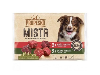propesko mistr hovadzie a zverina v omacke 4 x 85 g