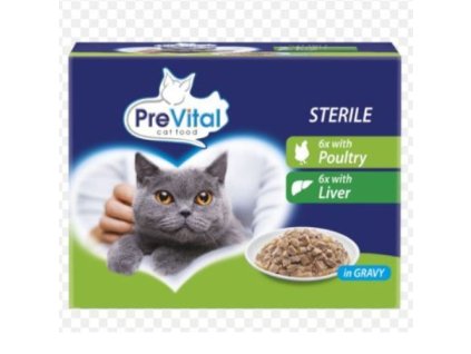 prevital pre sterilne macky s hydinou a pecenou v omacke