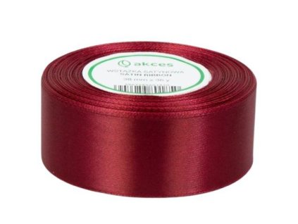 stuha satenova bordova 3 8 cm 32 m