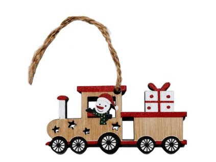 dreveny vlacik na zavesenie 1 ks