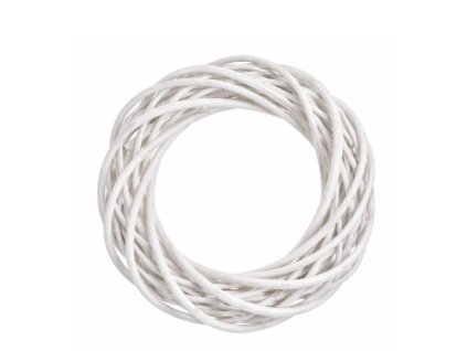 pruteny veniec priemer 20 cm biely