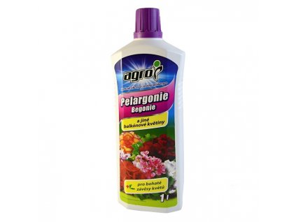 408 agro cs kvapalne hnojivo na pelargonie begonie a ine balkonove rastliny 1l