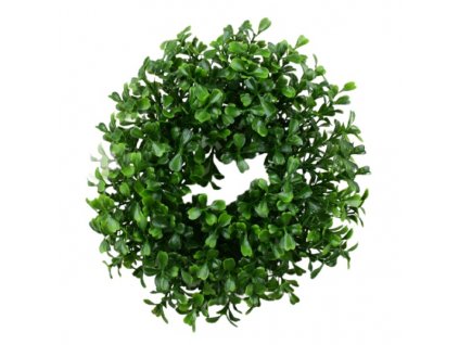 4137 1 veniec z umeleho buxusu 23 cm