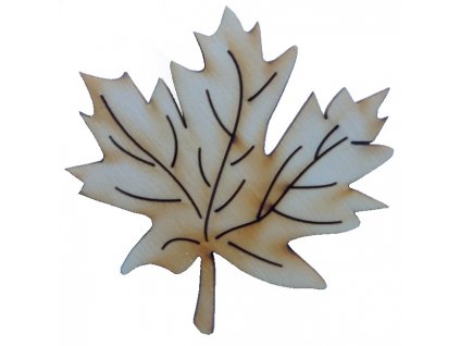 4683 drevena dekoracia javorovy list
