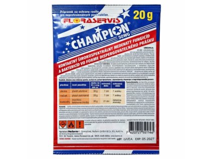 floraservis champion 50 wg 20 g 20 l vody