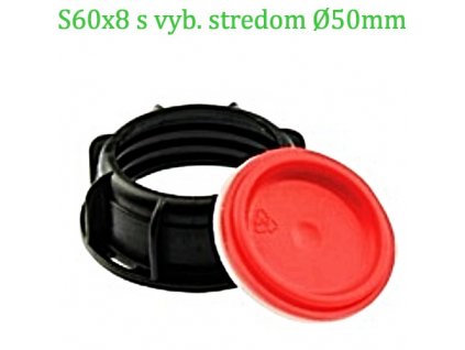 7023 zatka s vyberatelnym stredom na ibc nadrz zavit s60 x 6 s60x6 priemer 50 mm econom