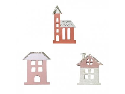 7362 dreveny domcek nalepovaci 4 5 cm mix 3 ks