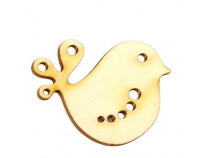 7944 drevena dekoracia vtacik 4 cm