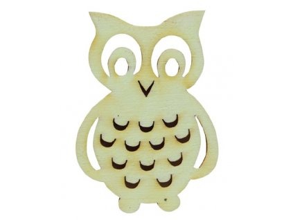 8286 drevena dekoracia vyrez sovicka 6 cm