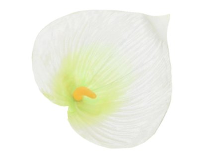 8418 umela kala satenova kremovozelena 12 cm
