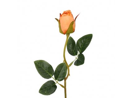 Umelá ruža lososová 45 cm