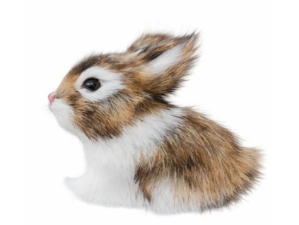 zajacik bielo hnedy 8 cm 1 ks