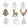 vianocne drevene dekoracie mix 9 ks