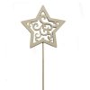 vianocna hviezdicka drevena zapich 24 cm