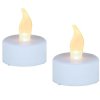 sviecky led biele s pohyblivym plamenom 2 ks