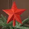 hviezda cervena na vianocny stromcek 20 cm