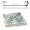 Poklop hliníkový pre zadláždenie H60 800x800 nosnosť do 12,5 t
